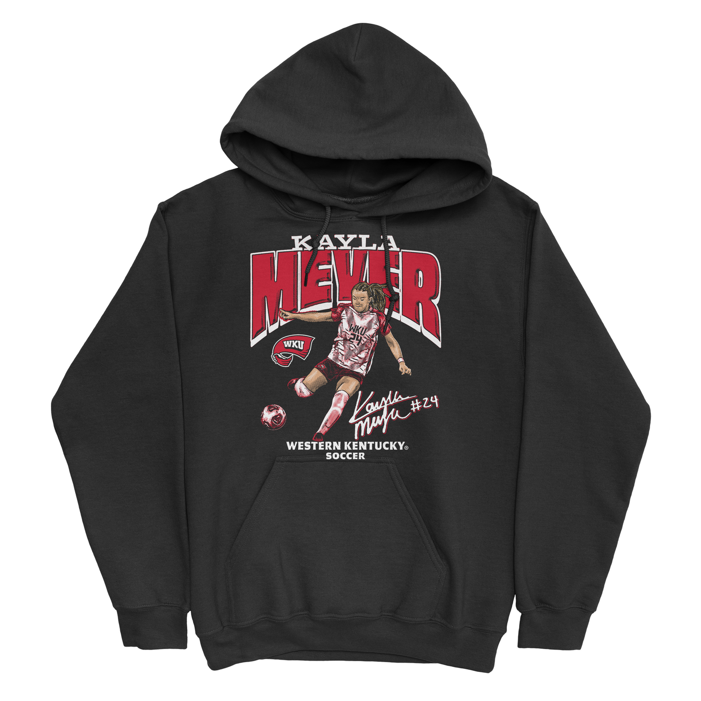 EXCLUSIVE RELEASE - Kayla Meyer Illustrated Black Hoodie