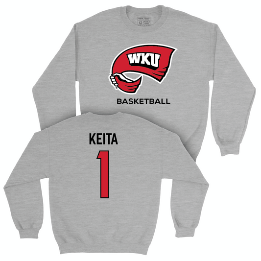 WKU Men's Basketball Sport Grey Classic Crew   - Blaise Keita