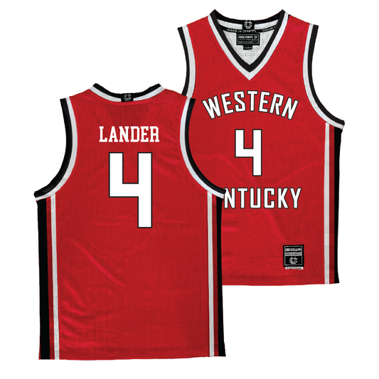 WKU Men's Red Basketball Jersey - Khristian Lander | #4
