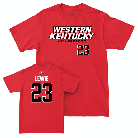 WKU Football Red Sideline Tee   - Jaylen Lewis