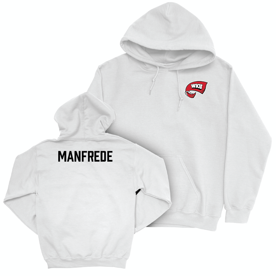 WKU Women's Dancing White Logo Hoodie  - Mia Manfrede