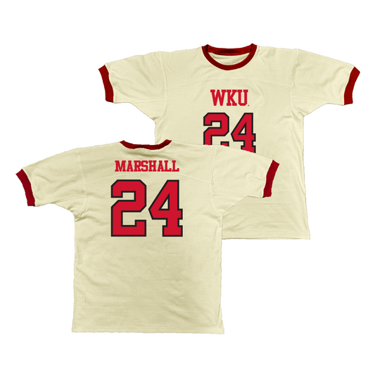 WKU Retro Ringer Tee - Tyrone Marshall | #24