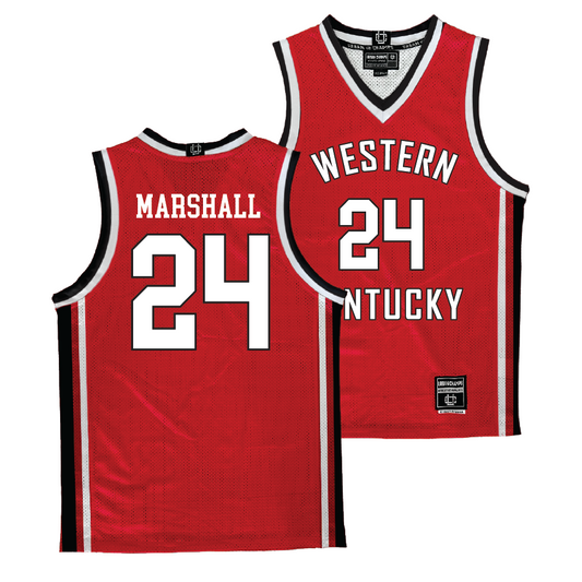 WKU Men's Red Basketball Jersey - Tyrone Marshall | #24