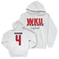 WKU Football White Big Red Signature Drop Hoodie - Michael Mathison | #4