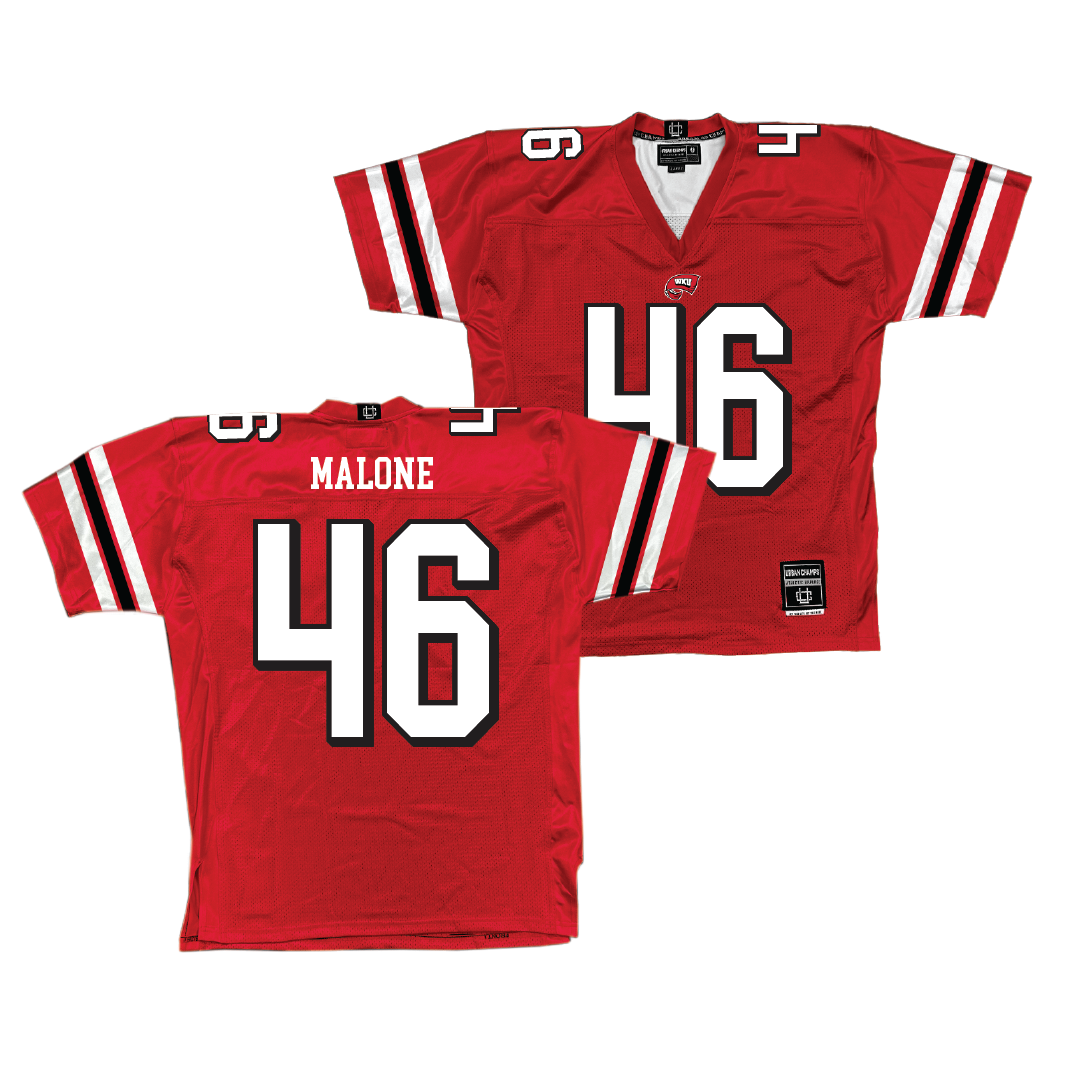 Red WKU Football Jersey  - Miller Malone | #46