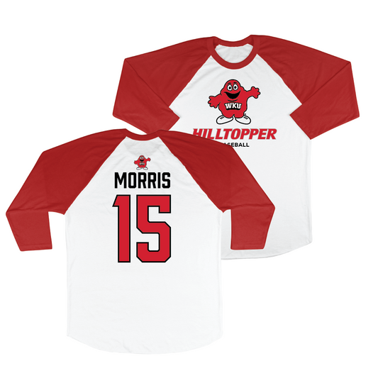 WKU Baseball 3/4 Sleeve Raglan Tee - Patrick Morris | #15