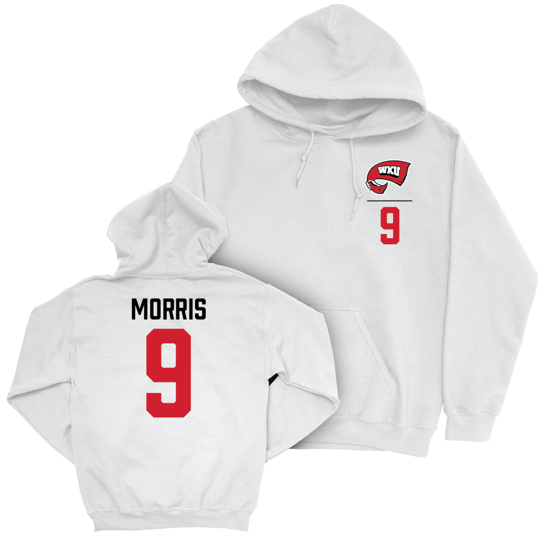 WKU Women's Soccer White Logo Hoodie  - Maggie Morris