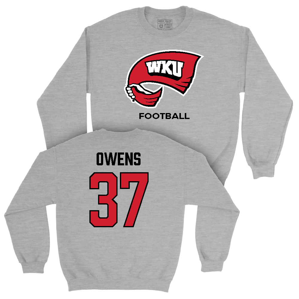 WKU Football Sport Grey Classic Crew  - Marvelous Owens