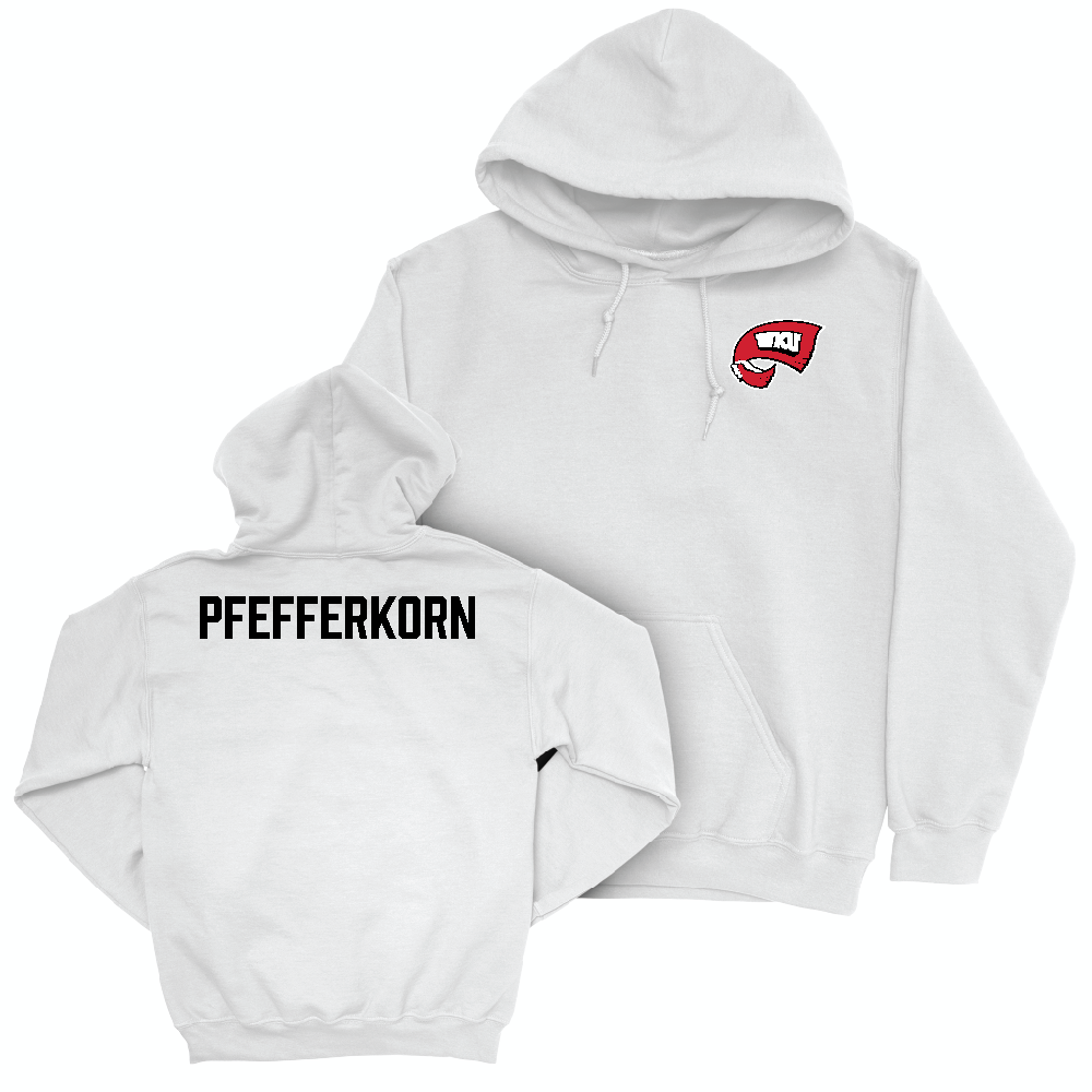 WKU Men's Track & Field White Logo Hoodie  - Tyler Pfefferkorn