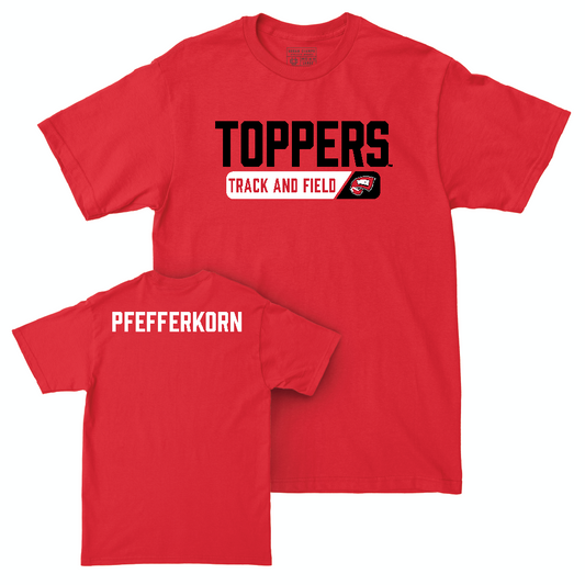 WKU Men's Track & Field Red Staple Tee  - Tyler Pfefferkorn