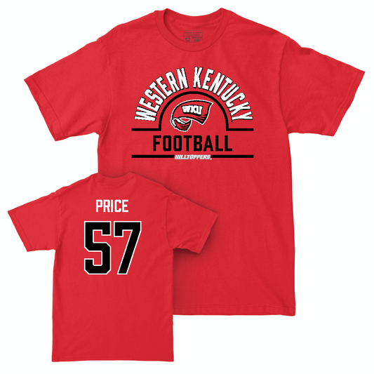 WKU Football Red Arch Tee  - Kolbyn Price