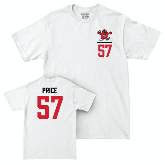 WKU Football White Big Red Comfort Colors Tee  - Kolbyn Price