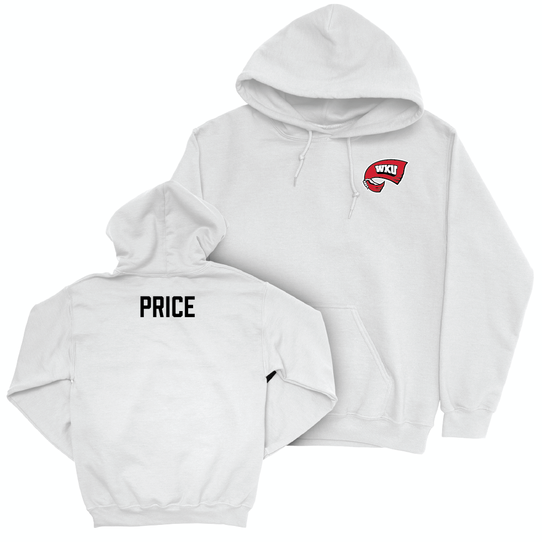 WKU Spirit White Logo Hoodie  - Talley Price