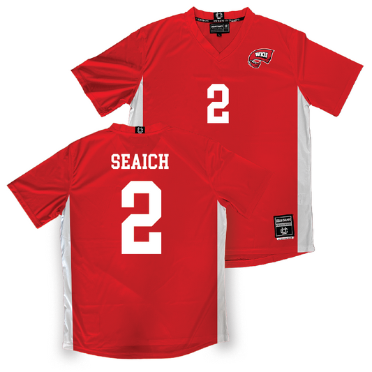 Red WKU Women's Soccer Jersey - Aspen Seaich | #2