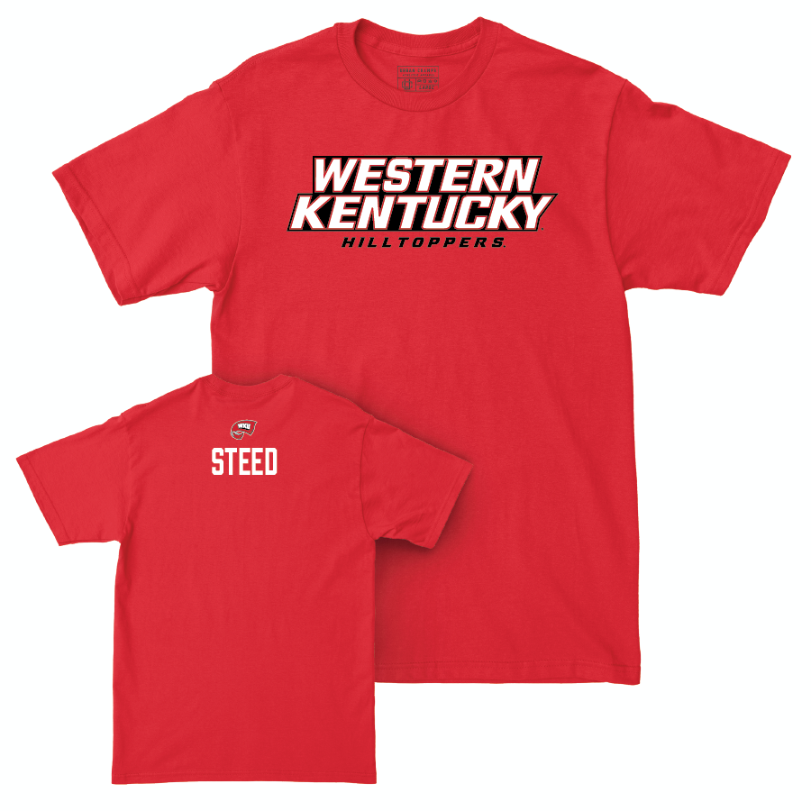 WKU Men's Track & Field Red Sideline Tee - Garrett Steed