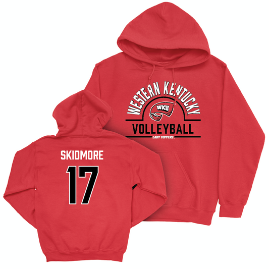 WKU Women's Volleyball Red Arch Hoodie  - Alivia Skidmore