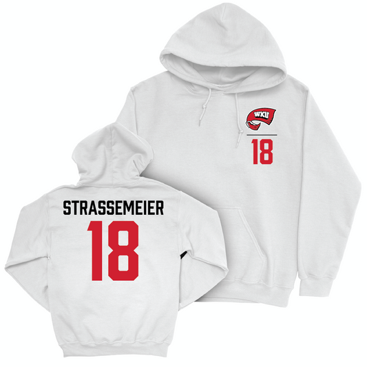 WKU Women's Soccer White Logo Hoodie  - Sydney Strassemeier