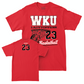 WKU Women's Basketball Red Hoops Tee  - Zsofia Telegdy