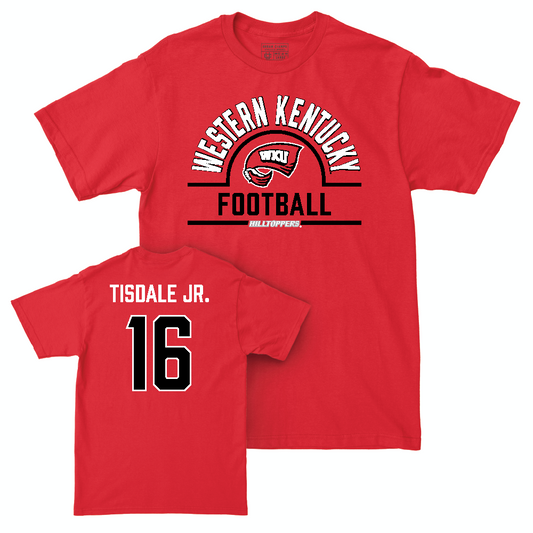 WKU Football Red Arch Tee  - Rodney Tisdale Jr.