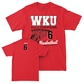 WKU Men's Basketball Red Hoops Tee  - Kade Unseld