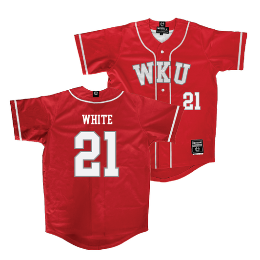 WKU Softball Red Jersey - Kendle White | #21