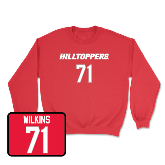 Red Football Hilltoppers Player Crew - Stacey Wilkins
