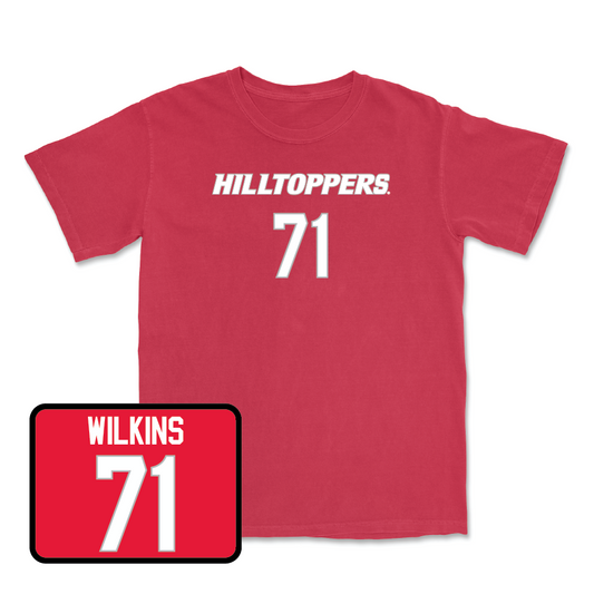 Red Football Hilltoppers Player Tee - Stacey Wilkins