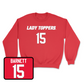 Red Women's Soccer Lady Toppers Player Crew Medium / Ambere Barnett | #15