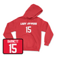 Red Women's Soccer Lady Toppers Player Hoodie Large / Ambere Barnett | #15