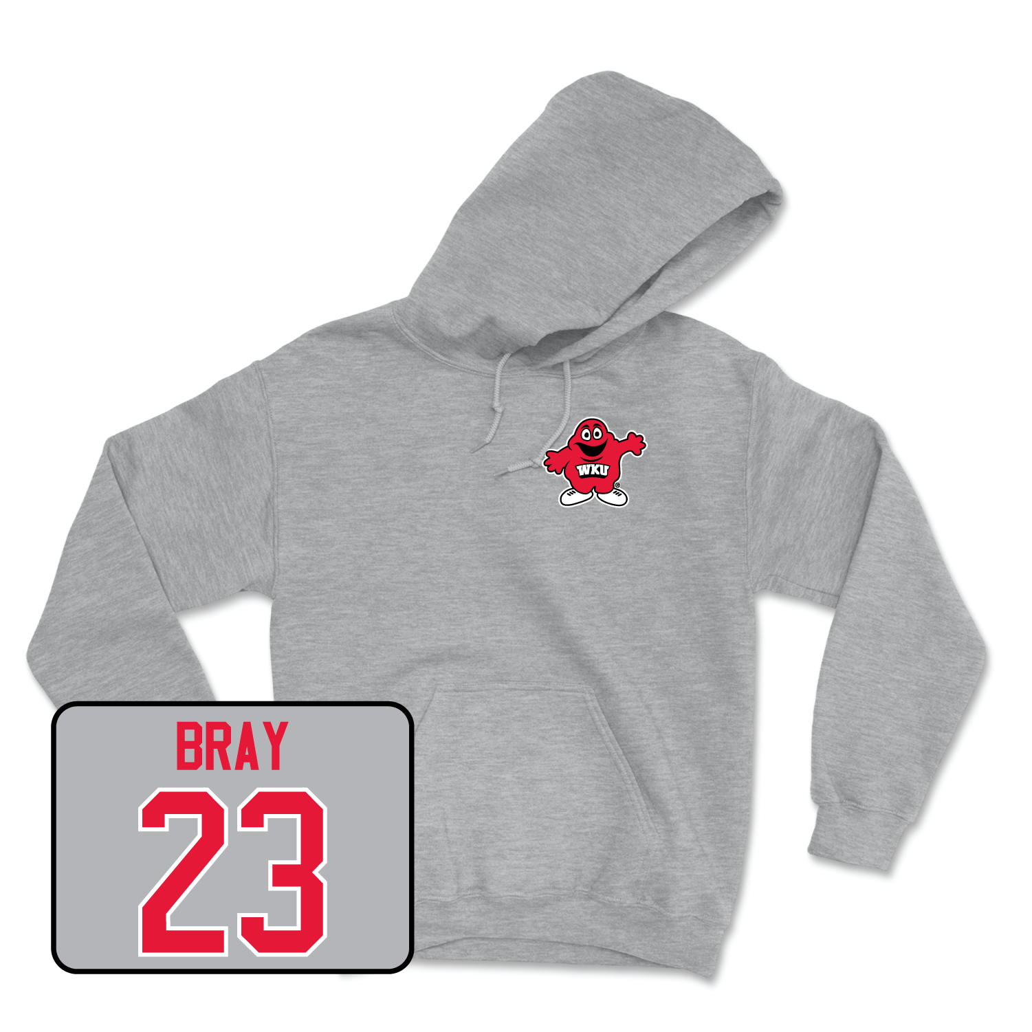 Sport Grey Softball Big Red Hoodie Youth Large / Anniston Bray | #23