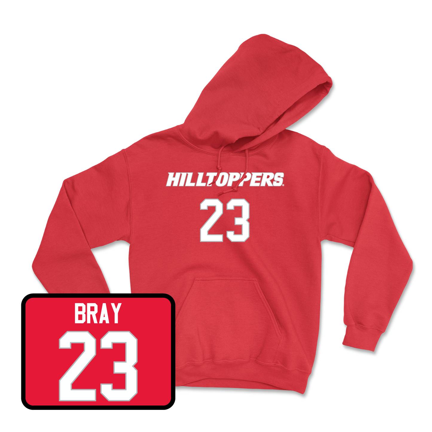 Red Softball Hilltoppers Player Hoodie