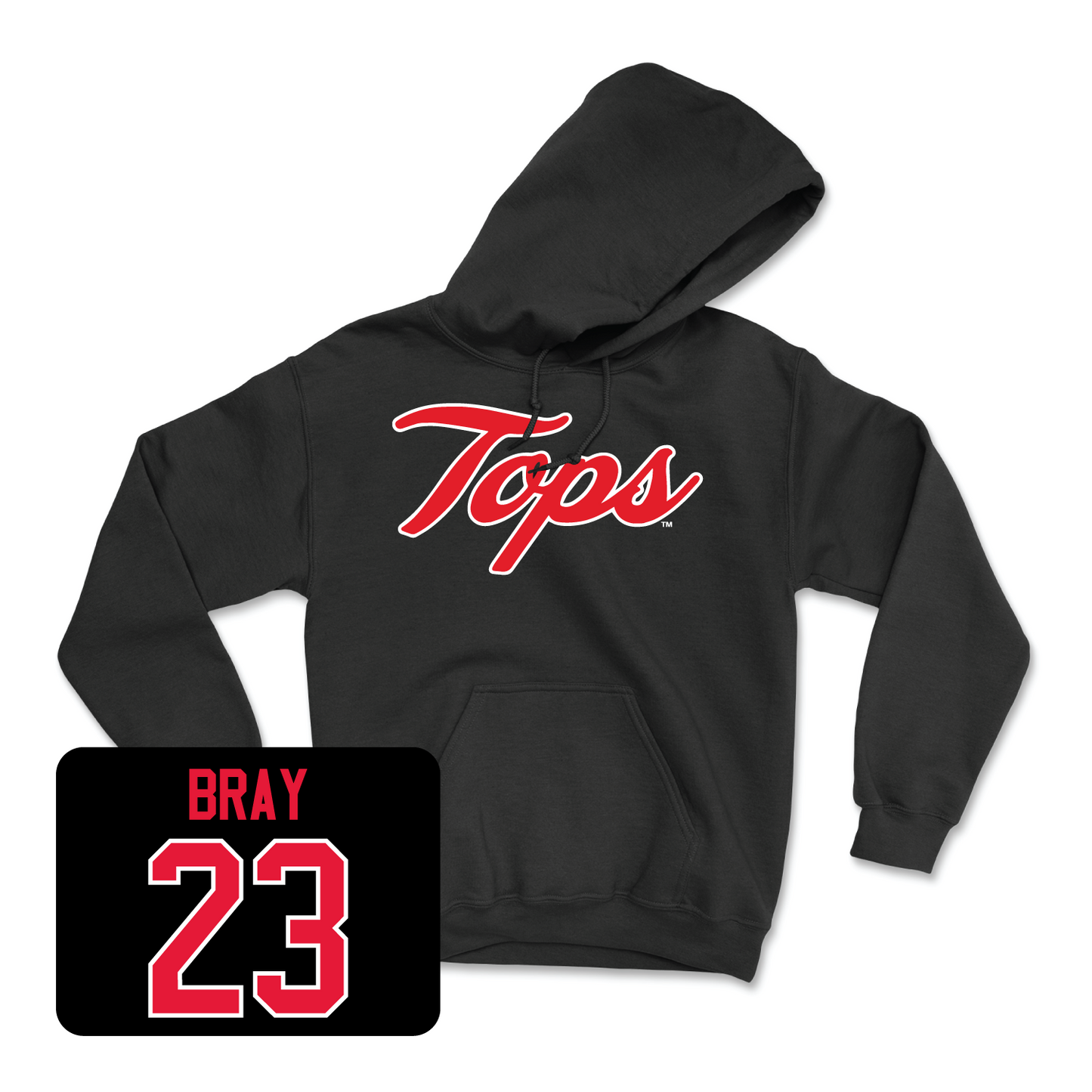 Black Softball Tops Hoodie Youth Large / Anniston Bray | #23