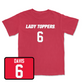 Red Women's Soccer Lady Toppers Player Tee Large / Abby Davis | #6