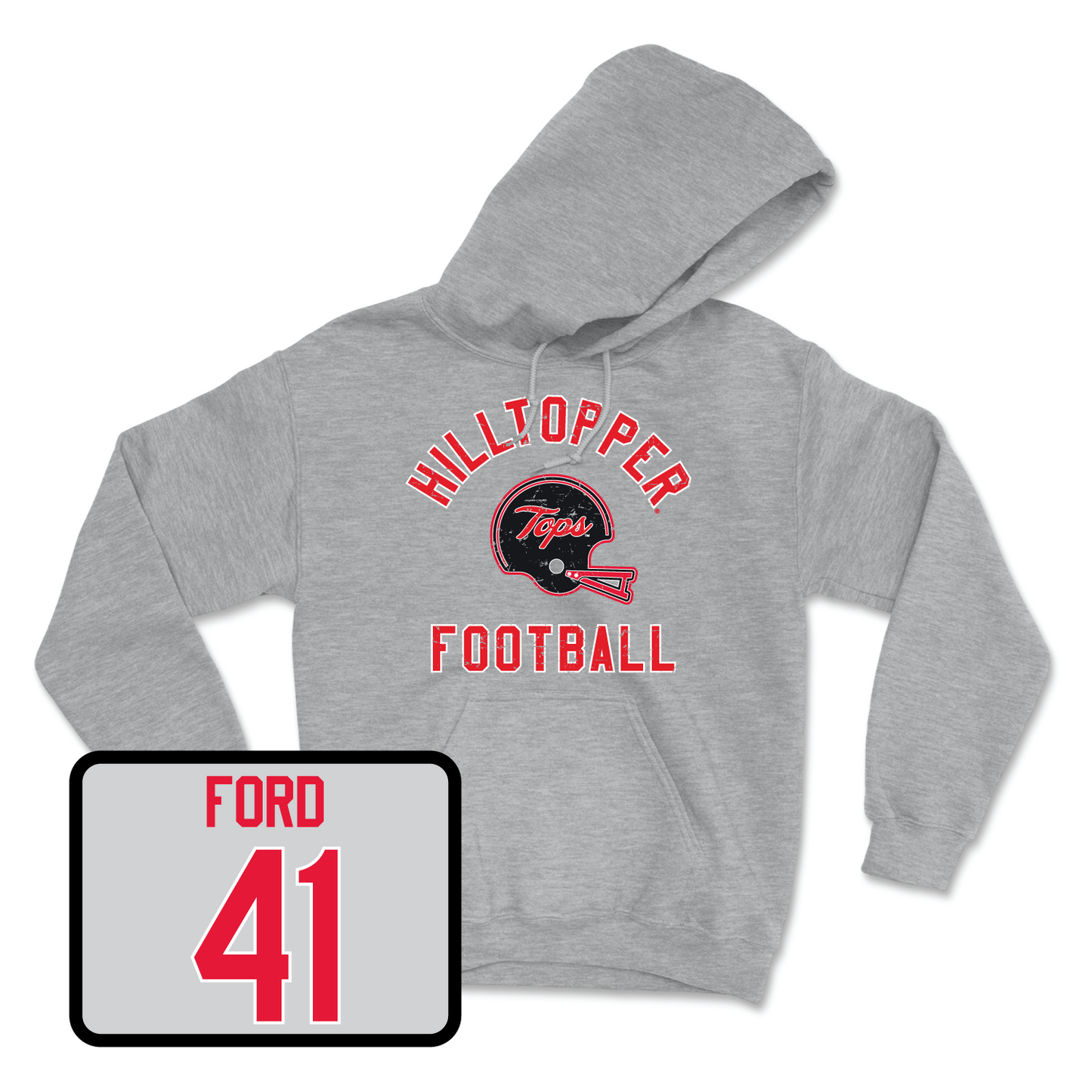 Sport Grey Football Football Helmet Hoodie Medium / Alex Ford | #41