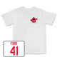 White Football Big Red Comfort Colors Tee Small / Alex Ford | #41