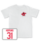 White Women's Soccer Big Red Comfort Colors Tee 3X-Large / Annah Hopkins | #31