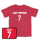 Red Women's Soccer Lady Toppers Player Tee 4X-Large / Anna Isger | #7