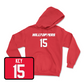 Red Football Hilltoppers Player Hoodie 2X-Large / Aaron Key | #15