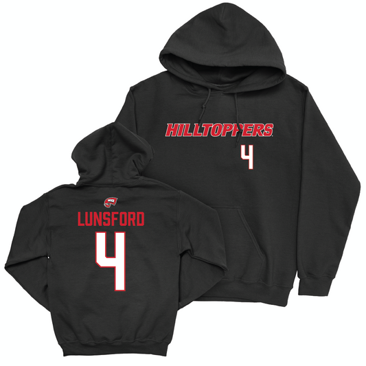 WKU Softball Black Hilltoppers Hoodie - Ava Lunsford | #4 Small