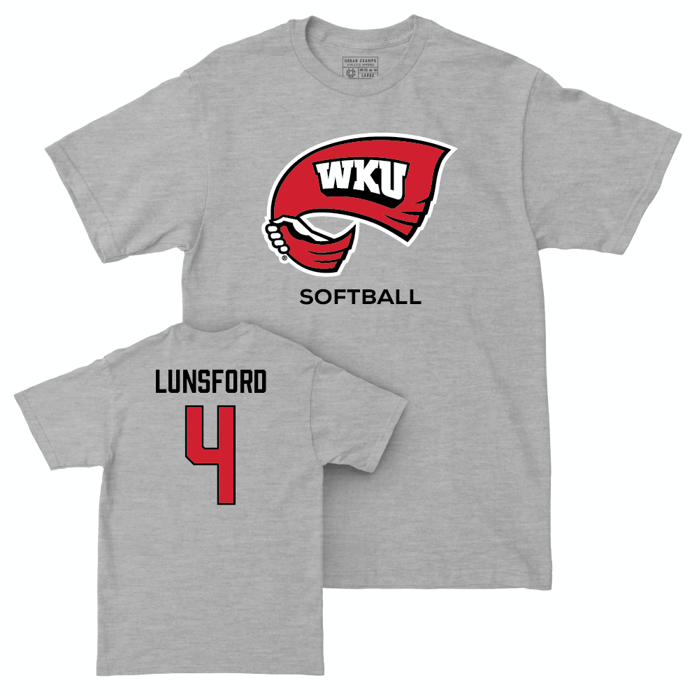 WKU Softball Sport Grey Classic Tee - Ava Lunsford | #4 Small