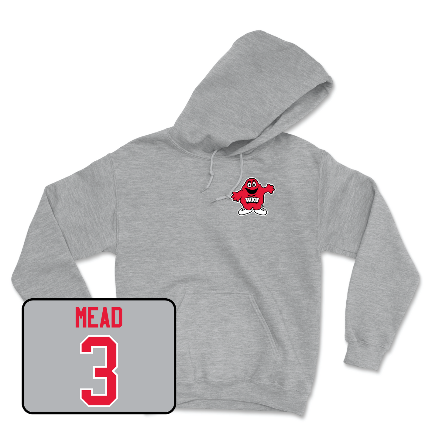 Sport Grey Women's Basketball Big Red Hoodie Small / Alexis Mead | #3