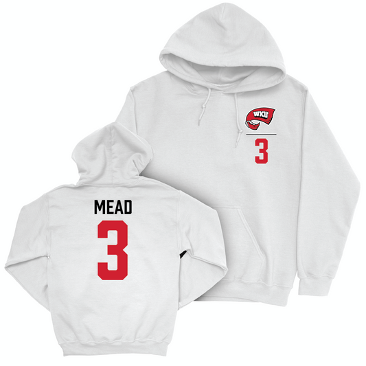 WKU Women's Basketball White Logo Hoodie - Alexis Mead | #3 Small