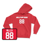 Red Football Hilltoppers Player Hoodie Youth Medium / Aiden Miller | #88