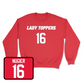 Red Women's Soccer Lady Toppers Player Crew 4X-Large / Alaina Nugier | #16