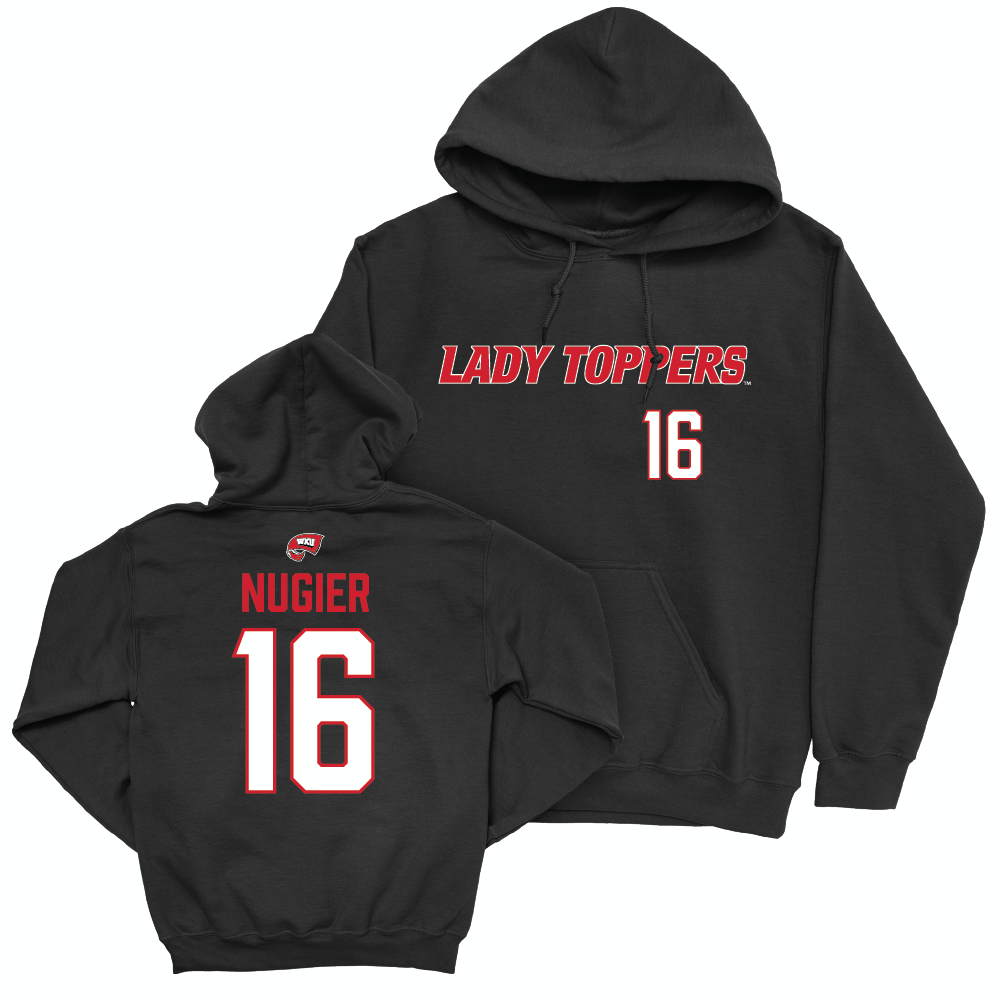 WKU Women's Soccer Black Lady Toppers Hoodie - Alaina Nugier | #16 Small