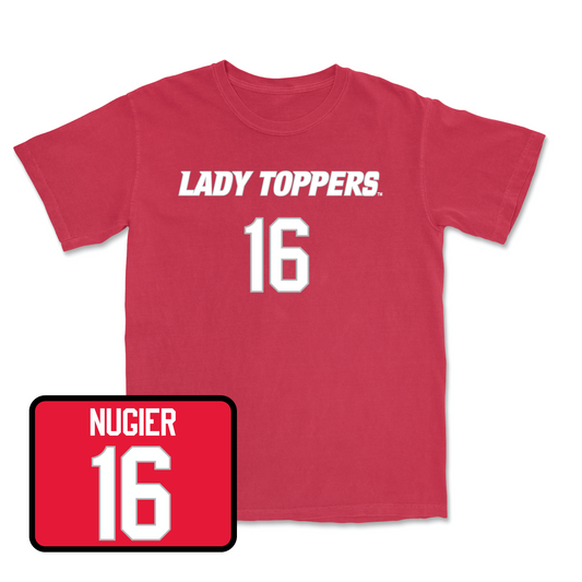 Red Women's Soccer Lady Toppers Player Tee Youth Small / Alaina Nugier | #16