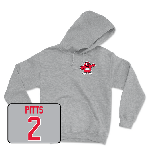 Sport Grey Women's Basketball Big Red Hoodie Youth Small / Aaliyah Pitts | #2