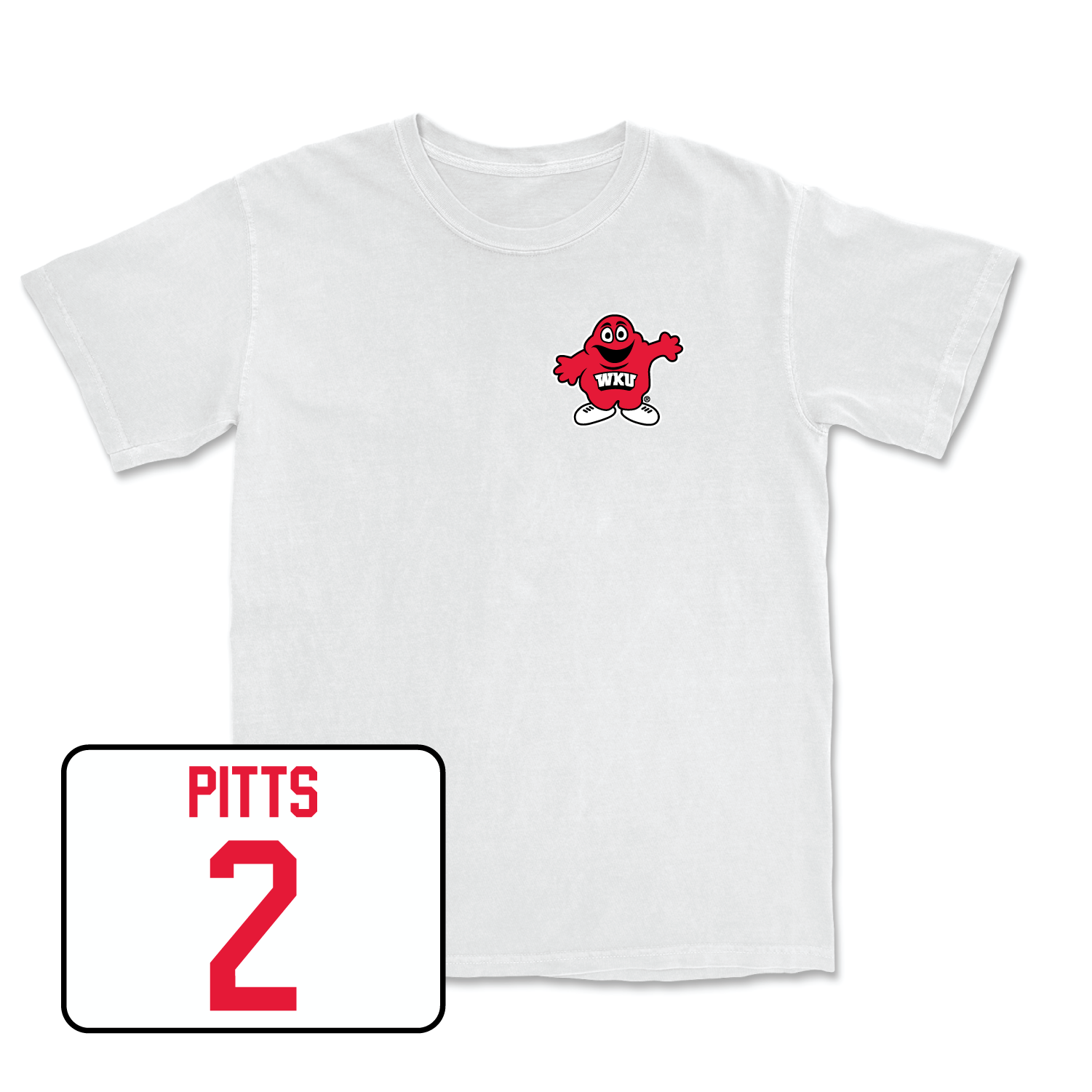 White Women's Basketball Big Red Comfort Colors Tee X-Large / Aaliyah Pitts | #2