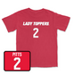 Red Women's Basketball Lady Toppers Player Tee Large / Aaliyah Pitts | #2