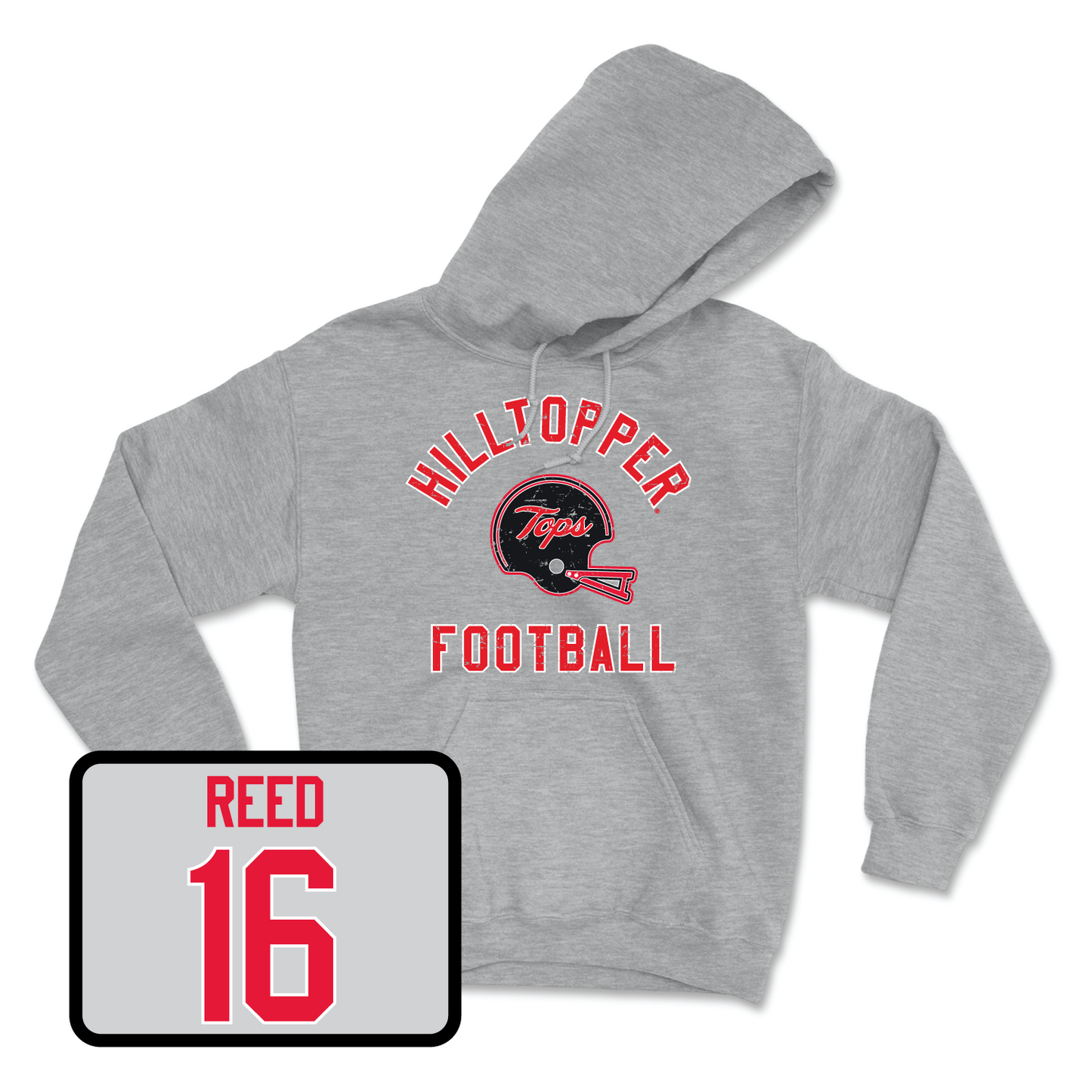Sport Grey Football Football Helmet Hoodie 2X-Large / Austin Reed | #16
